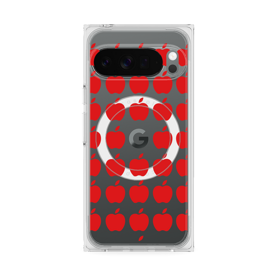 Premium Square Case with Pixelsnap［ Apple - Red ］