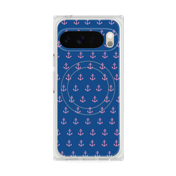 Premium Square Case with Pixelsnap［ Anchor - Pink ］