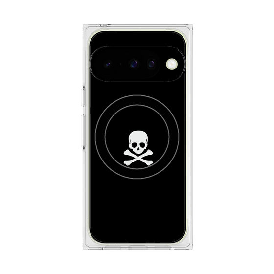 Premium Square Case with Pixelsnap［ Skull - Black ］