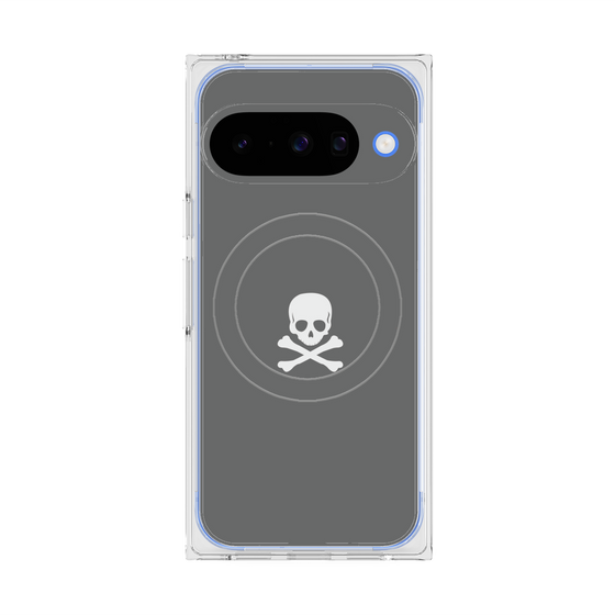 Premium Square Case with Pixelsnap［ Skull - Gray ］
