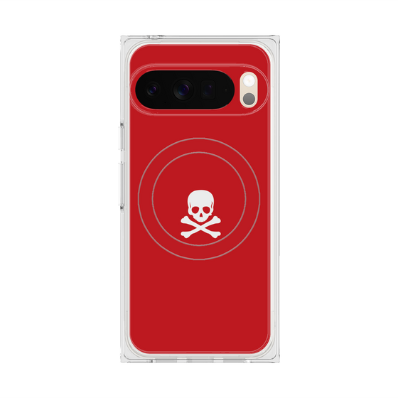 Premium Square Case with Pixelsnap［ Skull - Red ］