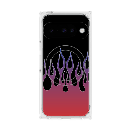 Premium Square Case with Pixelsnap［ Flame - Red ］