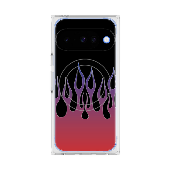 Premium Square Case with Pixelsnap［ Flame - Red ］