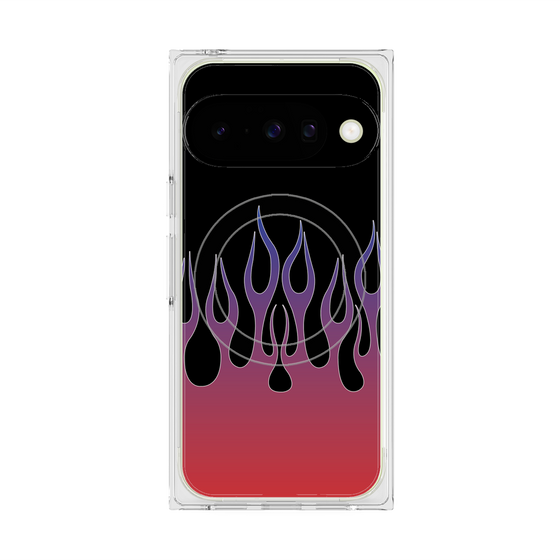 Premium Square Case with Pixelsnap［ Flame - Red ］