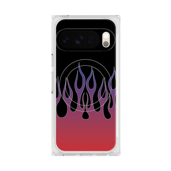 Premium Square Case with Pixelsnap［ Flame - Red ］