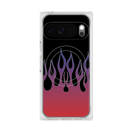 Premium Square Case with Pixelsnap［ Flame - Red ］