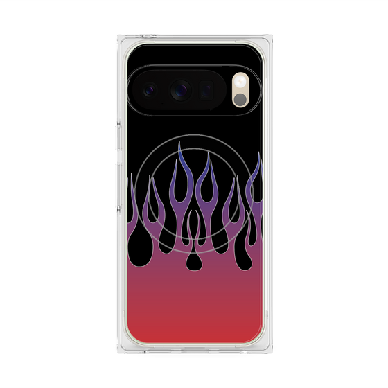 Premium Square Case with Pixelsnap［ Flame - Red ］