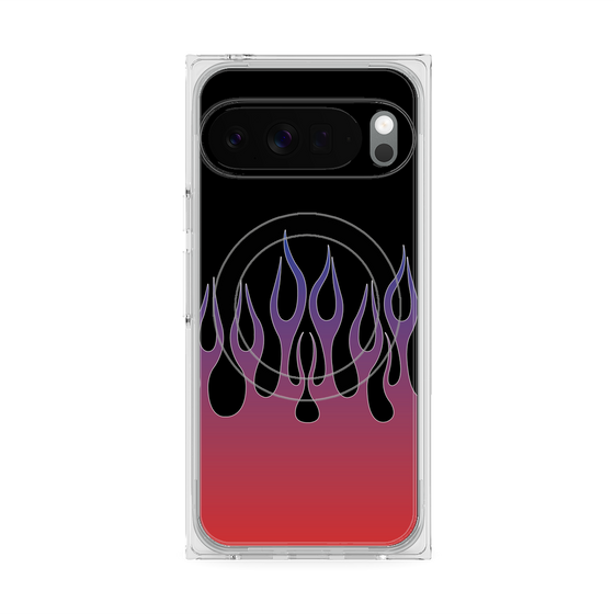 Premium Square Case with Pixelsnap［ Flame - Red ］