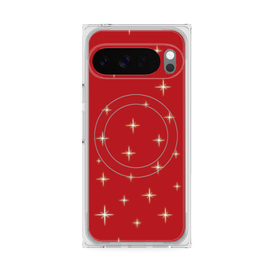 Premium Square Case with Pixelsnap［ Glitter - Red ］
