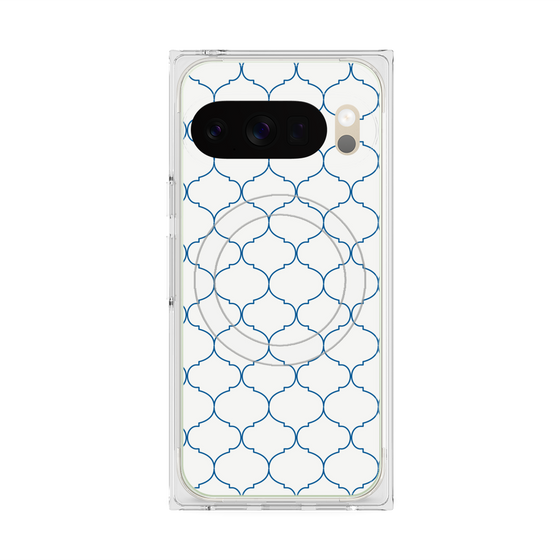 Premium Square Case with Pixelsnap［ Moroccan1 -Blue ］
