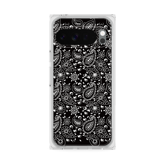 Premium Square Case with Pixelsnap［ Paisley - Black ］