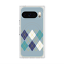 Premium Square Case with Pixelsnap［ Nordic Argyle - Blue ］