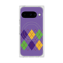 Premium Square Case with Pixelsnap［ Nordic Argyle - Purple ］