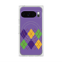 Premium Square Case with Pixelsnap［ Nordic Argyle - Purple ］