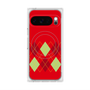 Premium Square Case with Pixelsnap［ Nordic Argyle - Red ］