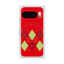 Premium Square Case with Pixelsnap［ Nordic Argyle - Red ］