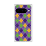 Premium Square Case with Pixelsnap［ Argyle - Purple ］