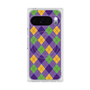 Premium Square Case with Pixelsnap［ Argyle - Purple ］