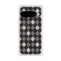 Premium Square Case with Pixelsnap［ Argyle - Black ］