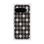 Premium Square Case with Pixelsnap［ Argyle - Black ］