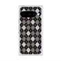 Premium Square Case with Pixelsnap［ Argyle - Black ］