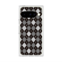 Premium Square Case with Pixelsnap［ Argyle - Black ］