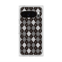 Premium Square Case with Pixelsnap［ Argyle - Black ］