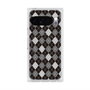 Premium Square Case with Pixelsnap［ Argyle - Black ］