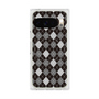 Premium Square Case with Pixelsnap［ Argyle - Black ］