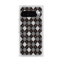 Premium Square Case with Pixelsnap［ Argyle - Black ］