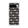 Premium Square Case with Pixelsnap［ Argyle - Black ］