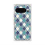 Premium Square Case with Pixelsnap［ Argyle - Blue ］