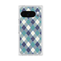 Premium Square Case with Pixelsnap［ Argyle - Blue ］