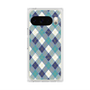 Premium Square Case with Pixelsnap［ Argyle - Blue ］