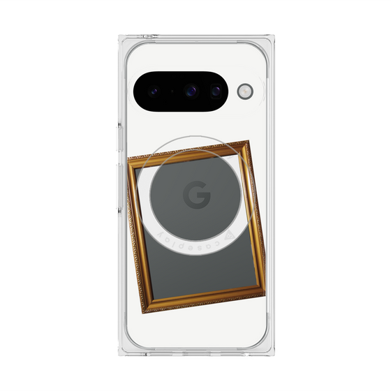 Premium Square Case with Pixelsnap［ Photo Frame - White ］