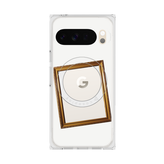 Premium Square Case with Pixelsnap［ Photo Frame - White ］