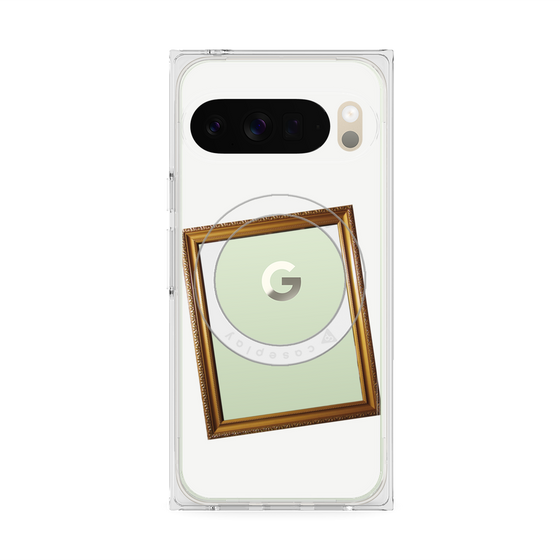 Premium Square Case with Pixelsnap［ Photo Frame - White ］