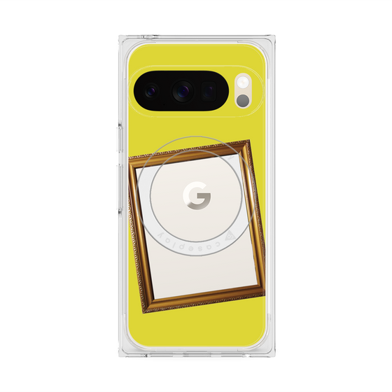 Premium Square Case with Pixelsnap［ Photo Frame - Yellow ］