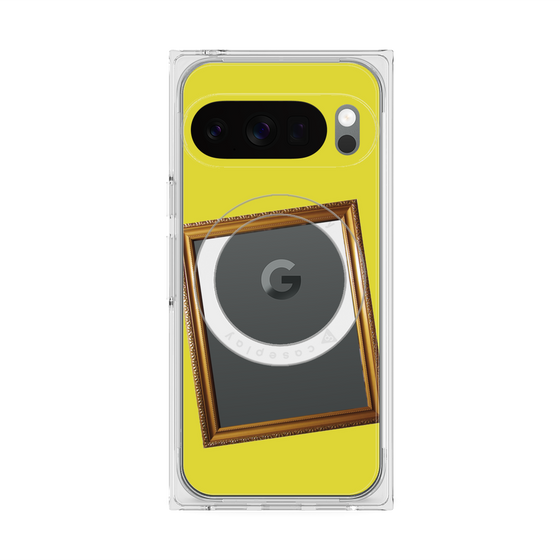 Premium Square Case with Pixelsnap［ Photo Frame - Yellow ］