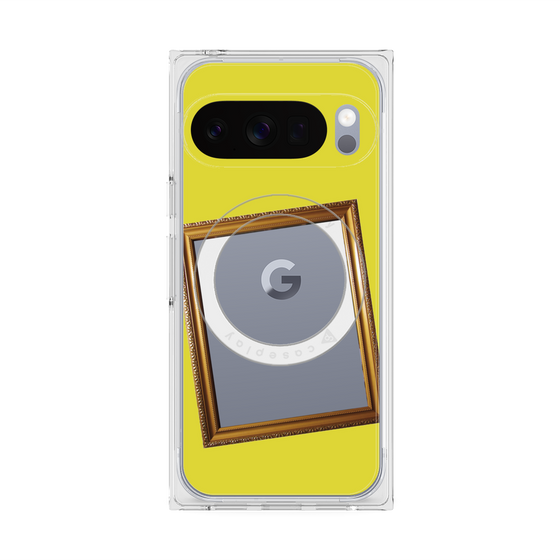 Premium Square Case with Pixelsnap［ Photo Frame - Yellow ］