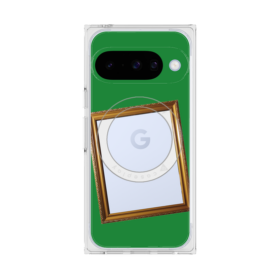 Premium Square Case with Pixelsnap［ Photo Frame - Green ］