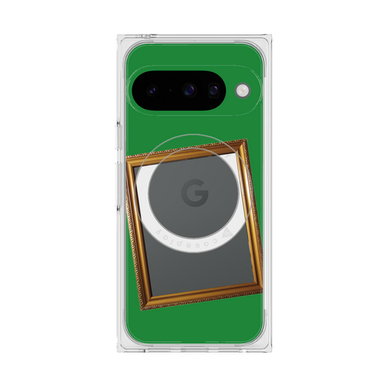 Premium Square Case with Pixelsnap［ Photo Frame - Green ］