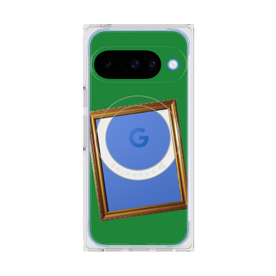 Premium Square Case with Pixelsnap［ Photo Frame - Green ］