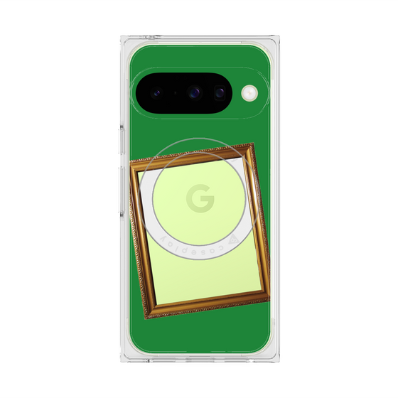 Premium Square Case with Pixelsnap［ Photo Frame - Green ］