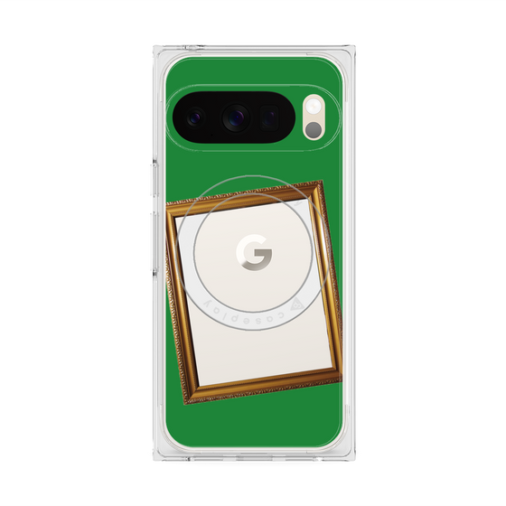 Premium Square Case with Pixelsnap［ Photo Frame - Green ］