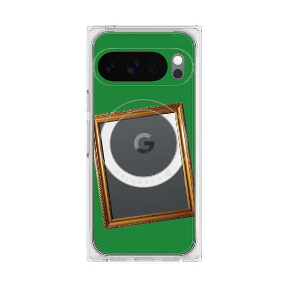 Premium Square Case with Pixelsnap［ Photo Frame - Green ］