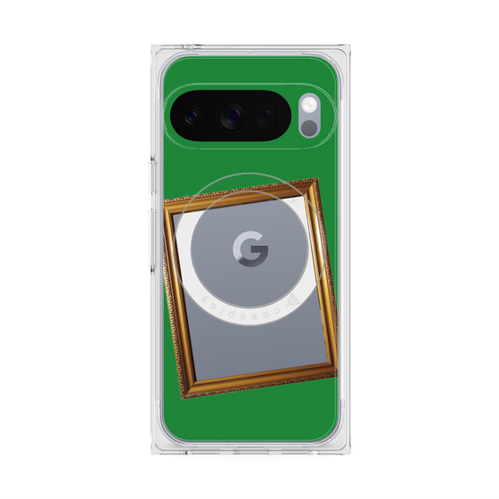 Premium Square Case with Pixelsnap［ Photo Frame - Green ］