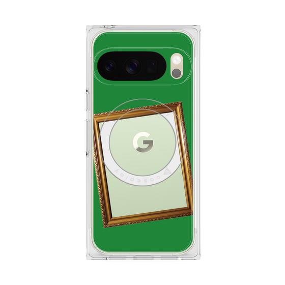 Premium Square Case with Pixelsnap［ Photo Frame - Green ］