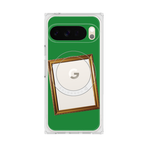 Premium Square Case with Pixelsnap［ Photo Frame - Green ］