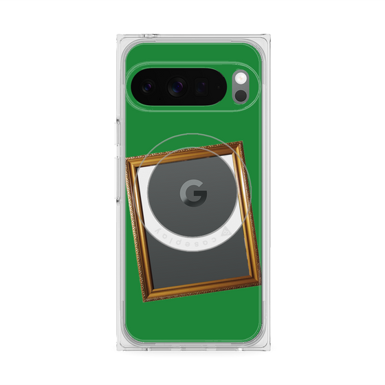 Premium Square Case with Pixelsnap［ Photo Frame - Green ］